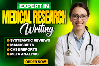 do medical manuscript, case report, systematic review, meta analysis