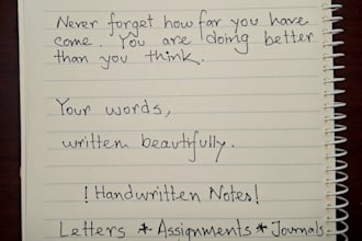 write handwritten notes, letters and assignments neatly