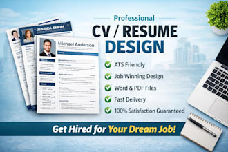 design a professional CV resume