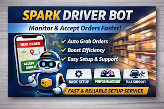 setup spark driver bot to monitor and accept orders faster
