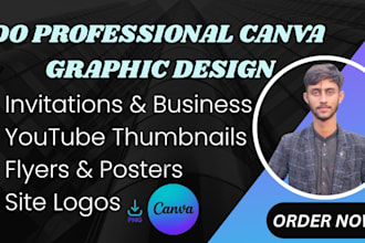 do professional canva graphic design