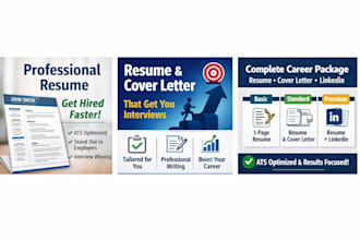 write a professional, ats optimized resume and CV
