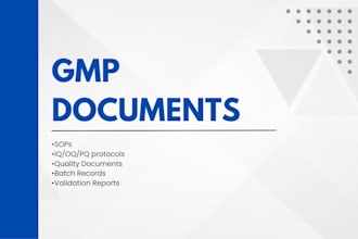 write or review sops or other gmp documents