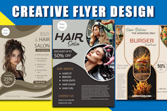 do professional flyer and poster for print and digital use