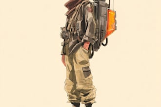 do a sci fi character  or sci fi concept art