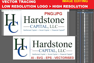convert logo image to high resolution vector svg ai in illustrator