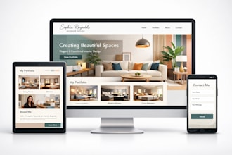create wordpress website for home interior business