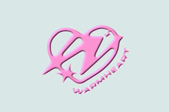 create premium chrome effect y2k logo to your brand