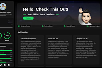 develop a professional reactjs and nextjs website