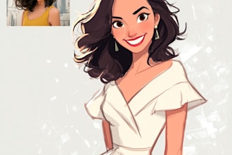do disney cartoon portrait