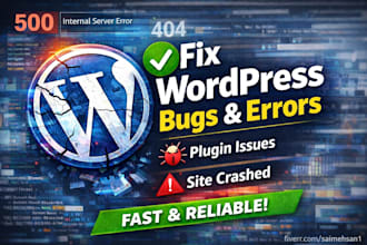 fix wordpress bugs errors issues and broken websites