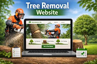 do tree removal website for your business, landscaping business, arborist, lawn