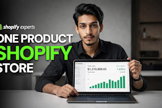 design profitable one product shopify store for dropshipping