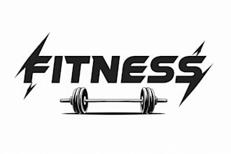 make an amazing fitness body building logo in very short time