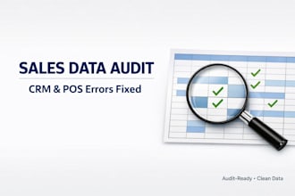 audit your sales data and fix CRM or pos errors