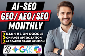 do monthly ai seo, aeo ,geo off page backlinks building for local google ranking
