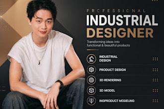 do industrial design and photorealistic 3d product rendering