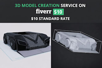 create 3d models in the format you want, inexpensive