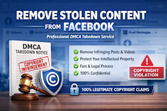 submit a dmca takedown notice to facebook for copyright removal