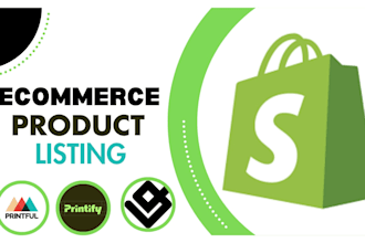 add ecommerce products shopify products listing via printify gelato printful