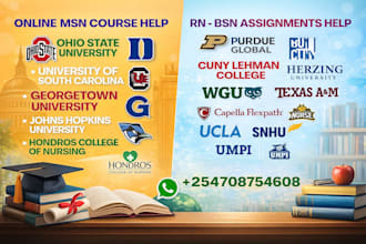 research on bsn, msn, dnp nursing capella, gcu, stu, ohio state, purdue global