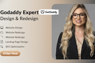 godaddy website design, website development godaddy, godaddy wordpress, godaddy