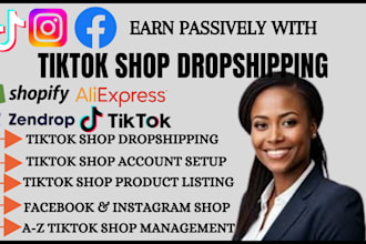 setup automated tik tok shop dropshipping store via zendrop autods aliexpress