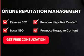repair your online reputation and push down negative google links