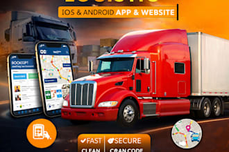 build a logistics flutter mobile app for android and ios