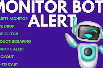 build monitor bot, discord alert bot, restock alert bot, price error bot