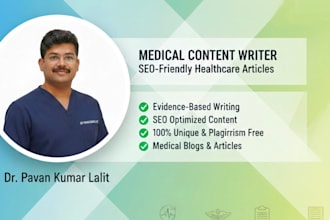 write evidence based medical and dental blogs as a doctor