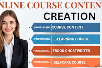 create online course content, course creation, ebook writer and book formatting