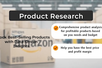 do product research and source for amazon private label fba