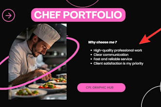 create professional chef portfolio