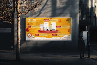 create modern billboard banner