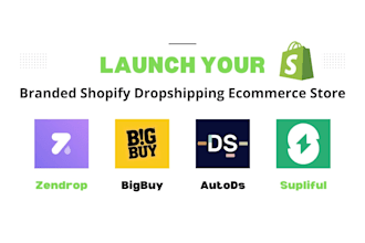 launch a branded shopify dropshipping store via zendrop bigbuy autods supliful