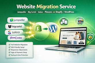 migrate jumpseller big cartel saleor pimcore neto to shopify wordpress migration