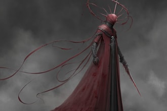 draw horror character art