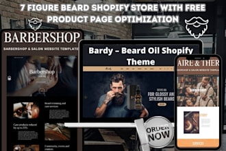 build beard website beard oil beard care shopify store beard hair growth store