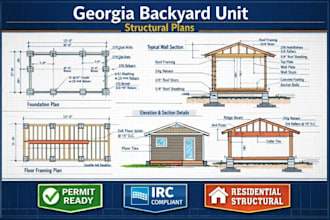 produce structural layouts for backyard units in georgia