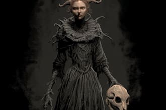 draw horror character art and horror character design
