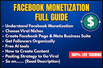 manage and monetize your facebook page, tiktok, instagram, and youtube channel