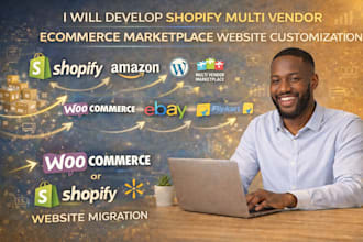 develop shopify multi vendor ecommerce marketplace website customization