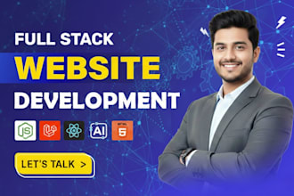 build a responsive full stack website for you