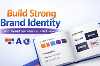 build strong brand identity with brand guidelines and brand book