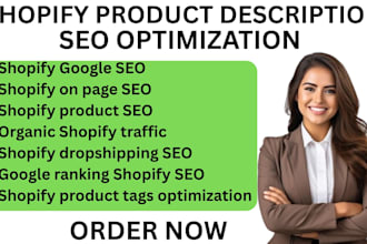 optimize shopify product titles descriptions and tags for google ranking seo