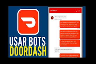 create doordash bot, shopper bot, grubhub, uber, grabber, instacart, spark bot