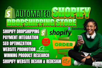 build redesign shopify dropshipping clothing website store design via autods