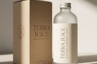 design minimalist product packaging and sustainable label design