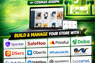 setup shopify dropshpping with topdawg, volusion, sellfy, zendrop, groovekart